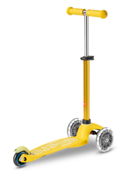 Самокат Mini Micro Deluxe LED Желтый