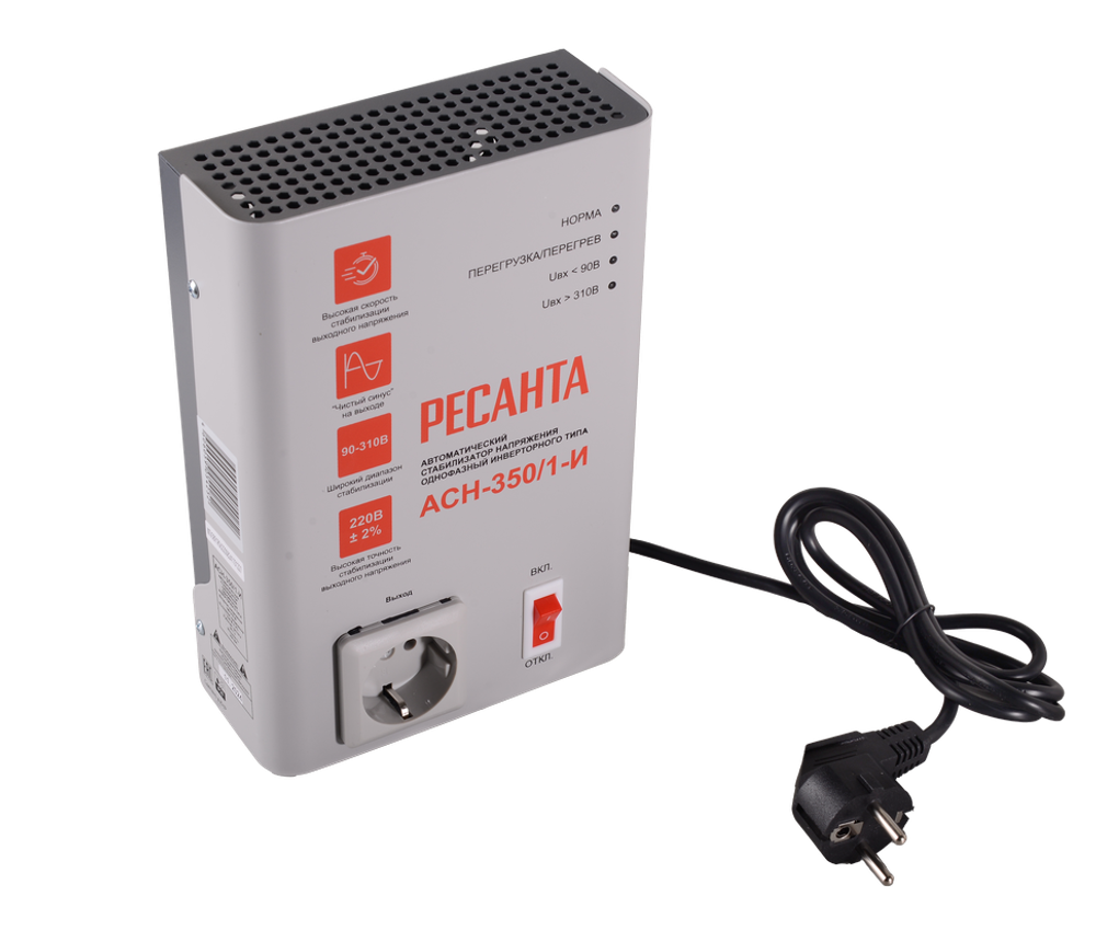 Стабилизатор напряжения АСН-350/1-И Ресанта