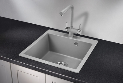 Granula 5102, АЛЮМИНИУМ, кухонная мойка, кварц