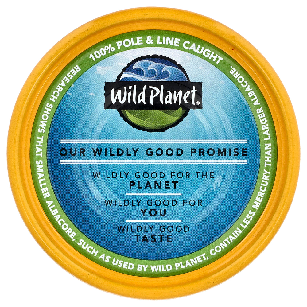 Wild Planet, Дикий тунец альбакор в оливковом масле первого холодного отжима,  142 г