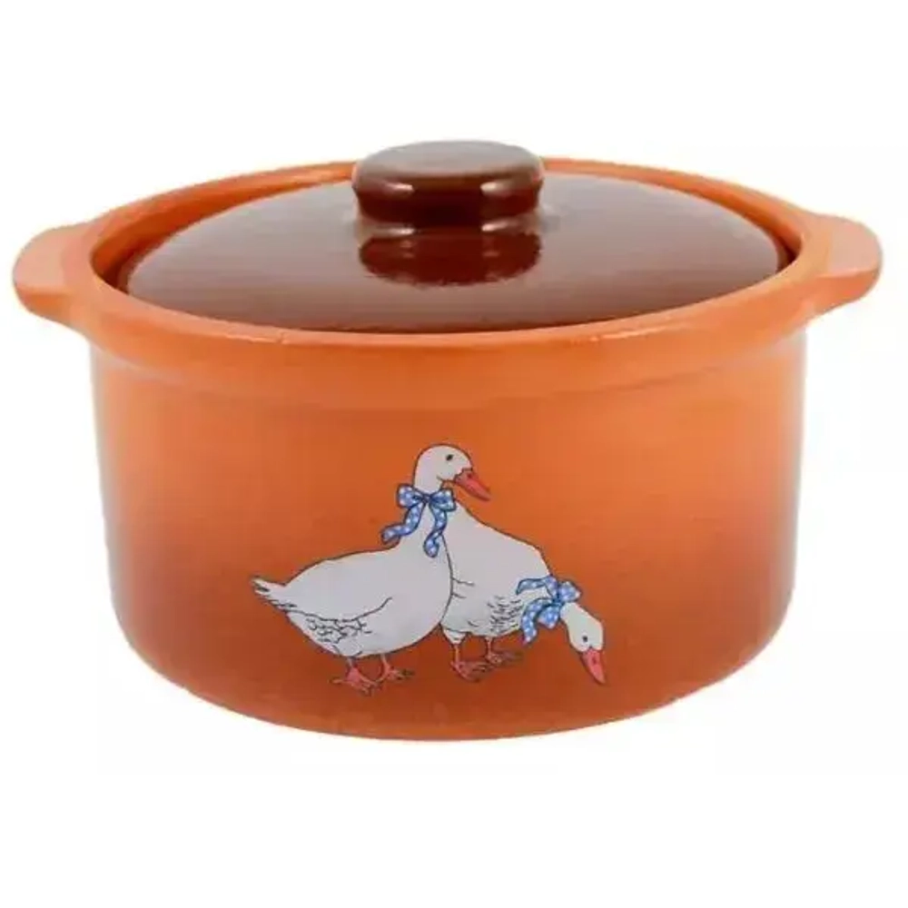 Горшок- сотейник 1,0л "Гуси"2ГСГ-2