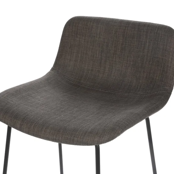 Барный стул Neo Soft 77 см, темно-серый, черные ножки