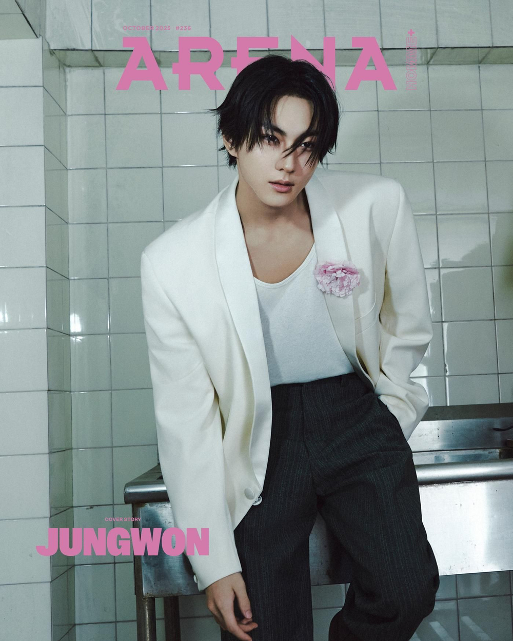 публикация ARENA HOMME - 2025.10 ENHYPEN JUNGWON C Type
