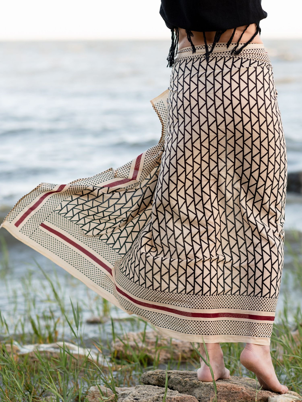 Легкий шарф-платок