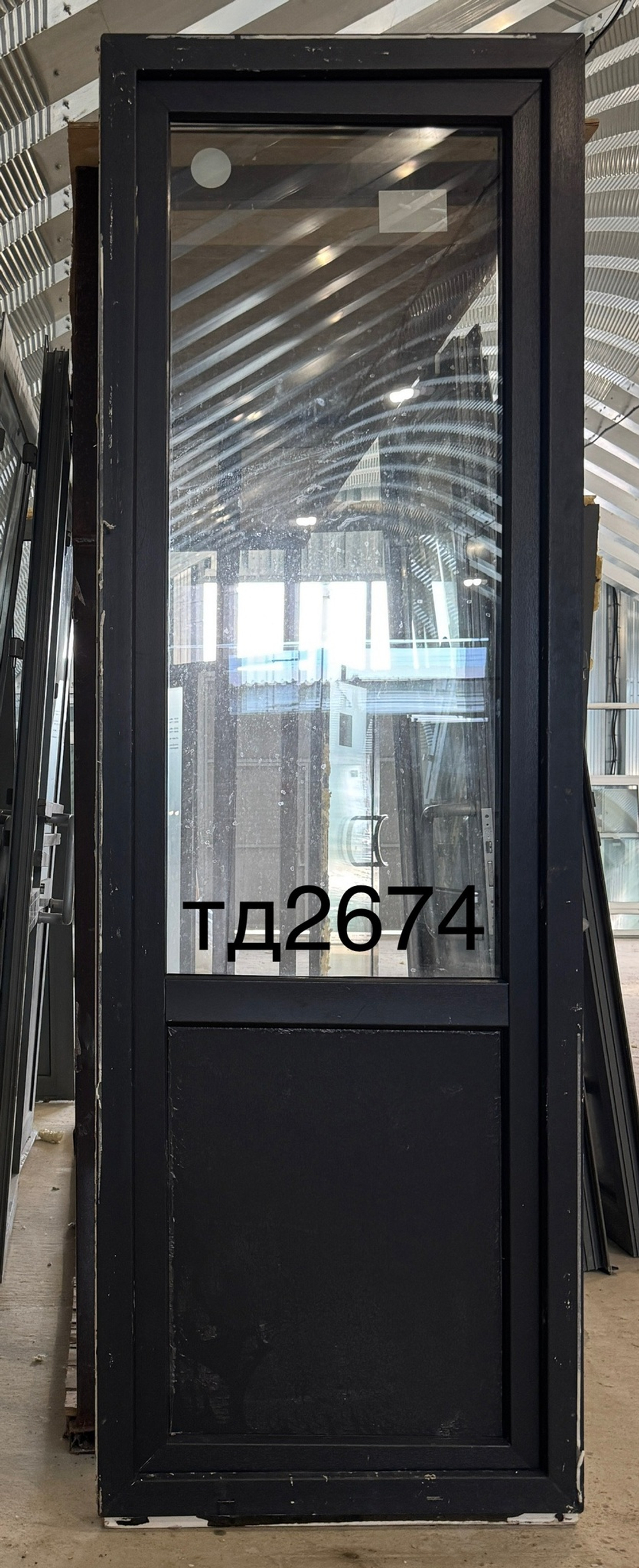 Дверь Пластиковая Б/У 232(в) х 76(ш) Балконная