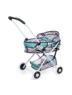 Коляска для кукол Зебра, складная, прогулочная с капюшоном (936B-9)