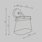 Настенный светильник (бра) Maytoni MOD170WL-L8BS3K2