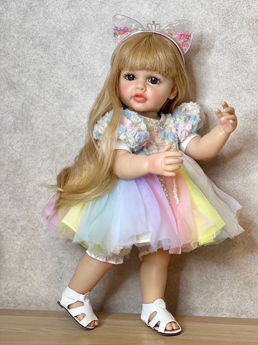Кукла Реборн виниловая 55см в пакете (FA-542)