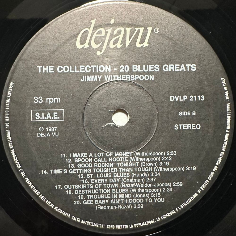 Jimmy Witherspoon - 20 Blues Greats (Италия)