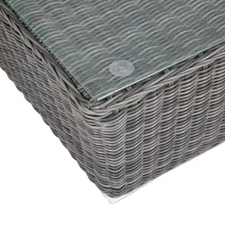 "Капучино" журнальный столик из искусственного ротанга, цвет графит