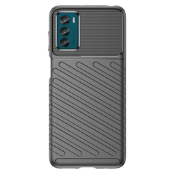 Чехол с рельефной фактурой для смартфона Motorola Moto G42, мягкий отклик кнопок, серия Onyx от Caseport