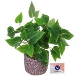 Цветок искусственный в горшке «Хоста» 26см