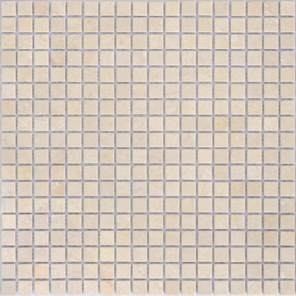 Мозаика LeeDo Caramelle: Pietrine - Botticino матовая 30,5x30,5х0,4 см (чип 15x15x4 мм)
