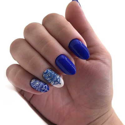 Swanky Stamping Лак для стемпинга S19 неоново-васильковый, 6мл