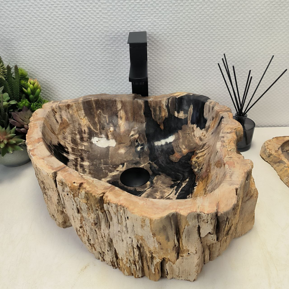 Раковина из окаменелого дерева OD-62456 45*42*16