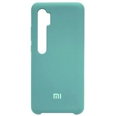 Силиконовый чехол Silicone Cover для Xiaomi Mi Note 10 Pro (Бирюзовый)