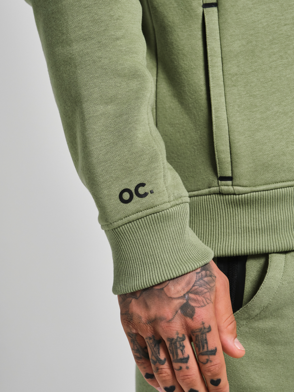 Свитшот с короткой молнией ORIGINAL CREATOR HALF ZIP, Светло-зеленый