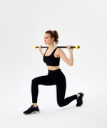 Бодибар STARFIT BB-301, 2 кг, неопреновый, черный/желтый