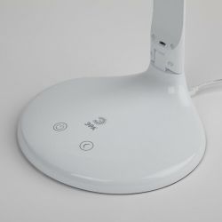 Настольный светильник ЭРА NLED-482-10W-W светодиодный с ночником белый