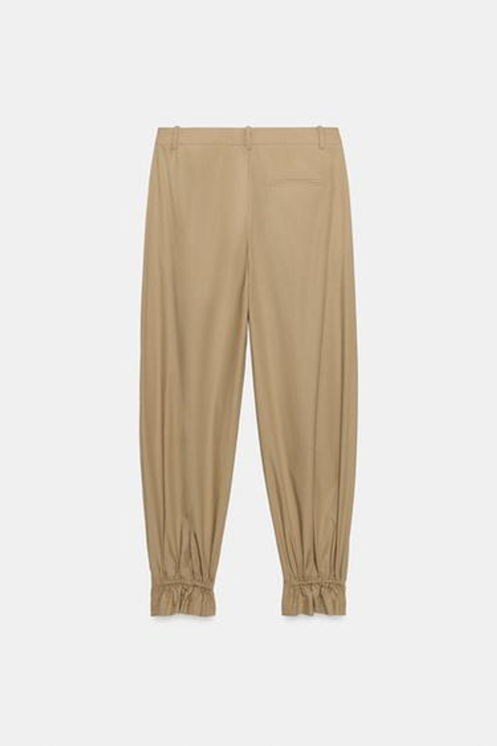 ZARA БРЮКИ С ЗАЩИПАМИ — ZW LIMITED EDITION, ПЕСОЧНЫЙ