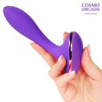 Фиолетовый вибростимулятор G-точки с широким основанием - 15,5 см. (Цвет: фиолетовый)