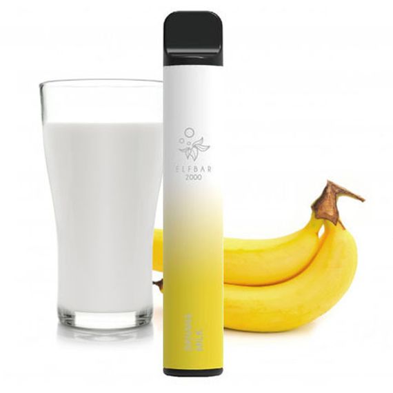 Elf Bar - Banana Milk (2000, 2% nic)