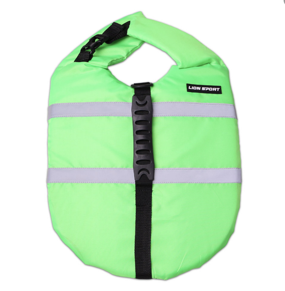 ЖИЛЕТ СПАСАТЕЛЬНЫЙ ДЛЯ ЖИВОТНЫХ LION САЛАТОВЫЙ