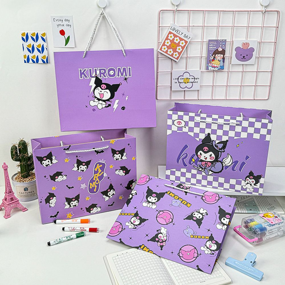 Пакет подарочный &quot;Purple Kuromi&quot; 25х10 см