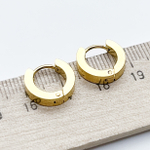 Швензы Конго, сталь, цвет золото, размер 13 мм, толщина 3 мм, цена за пару