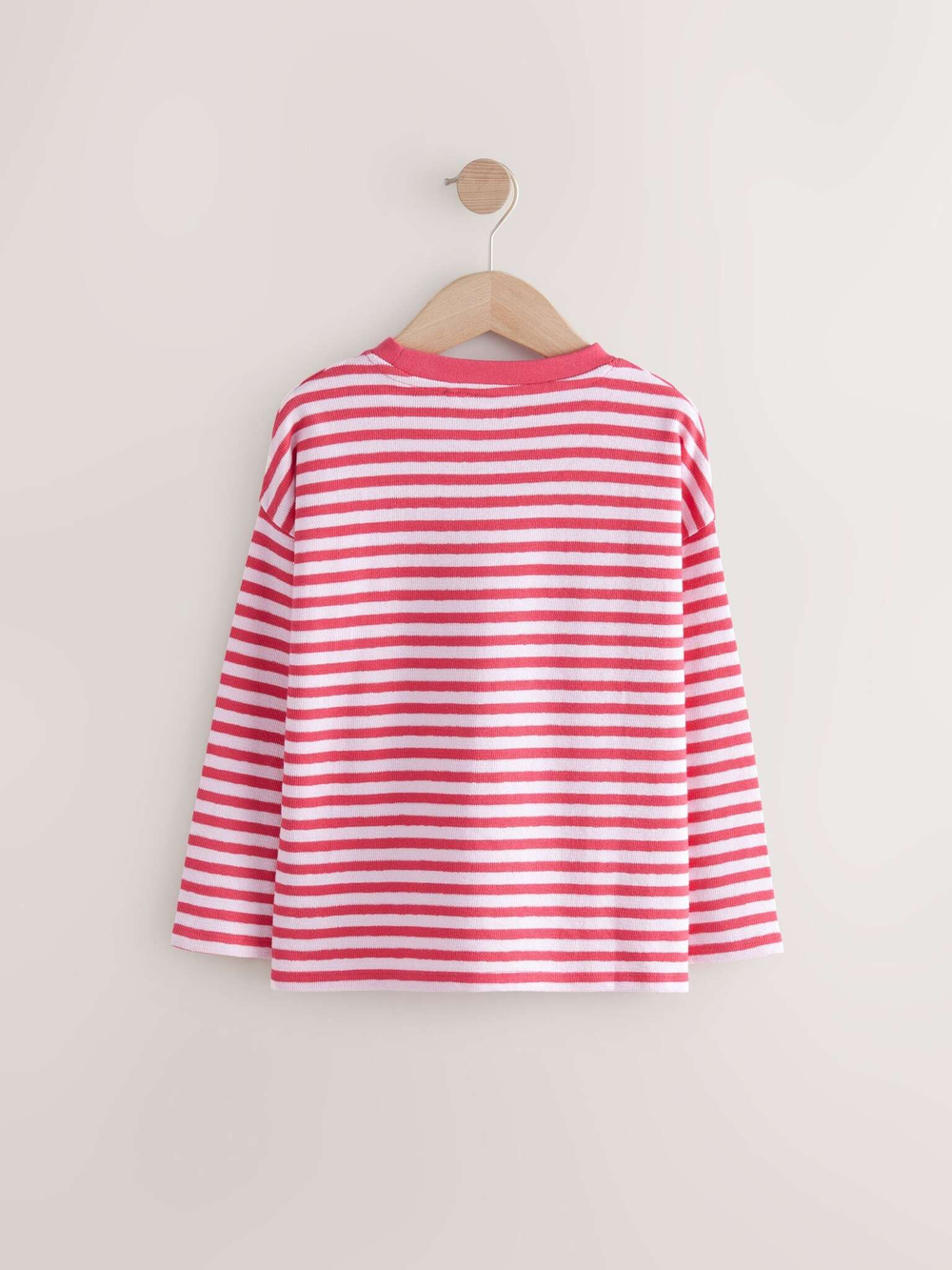 Лонгслив для девочки Next E44-332, Красный, Белый