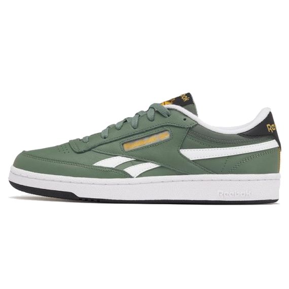 reebok Club C Series Кроссовки для скейтбординга Низкие Зеленые Белые Унисекс