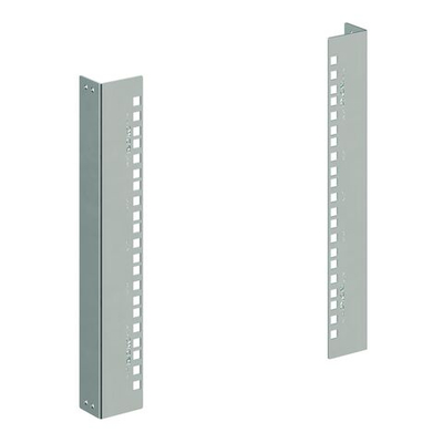 Вертикальные монтажные профили 19", 7U, "L" для навесных корпусов В=400 мм, комплект - 2 шт.
