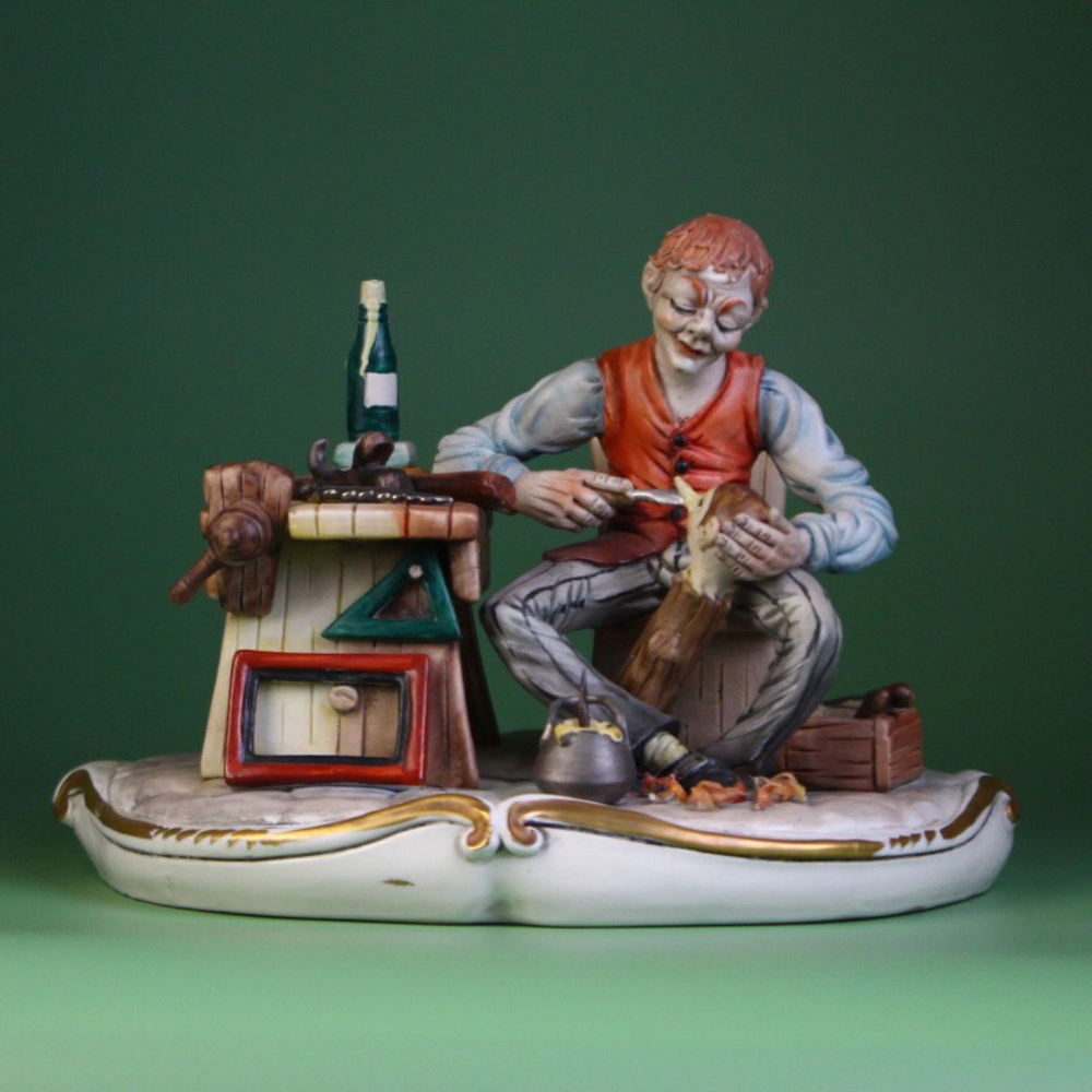 Винтаж: Фарфоровая мануфактура Capodimonte «Джепетто и Пиноккио»