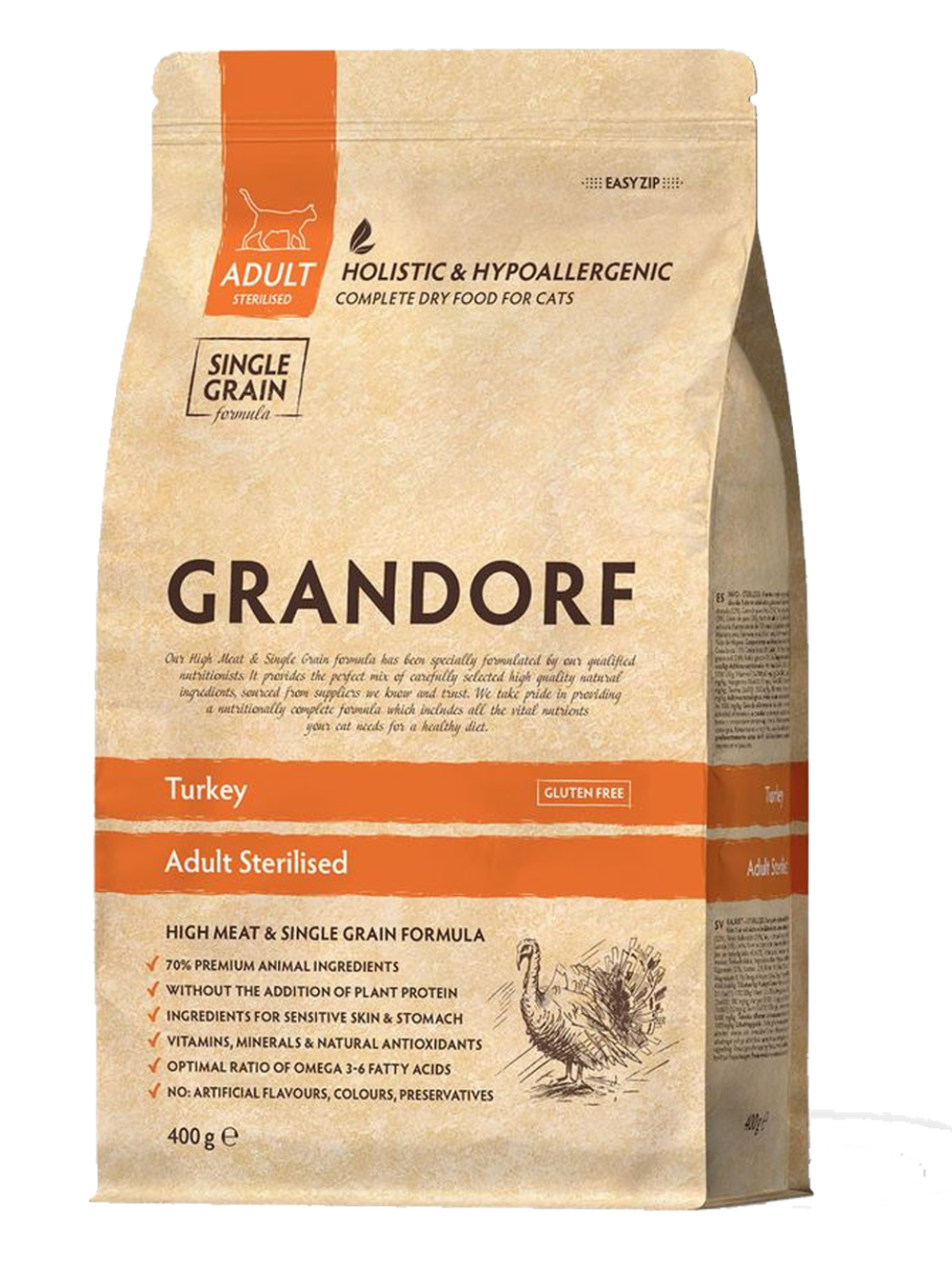 Grandorf Sterilised Holistic Индейка 400гр.