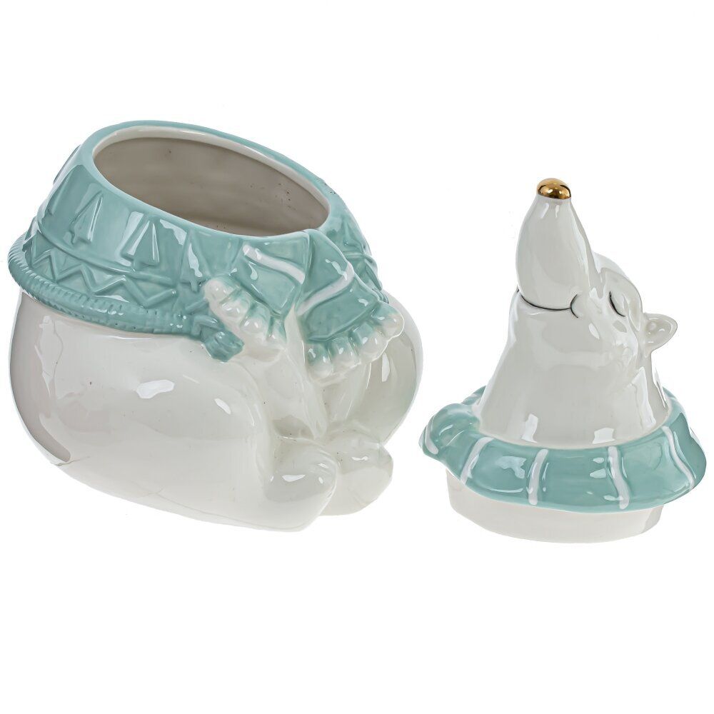 GAEM Конфетница "Белый Медведь мечтатель", 1200 мл, L14 W16 H23 см