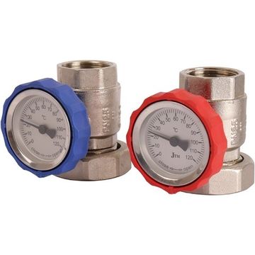 Насосная группа Rommer 1" с термостатическим смесит.клапаном (20-40°С) без насоса (RDG-0002-012501)