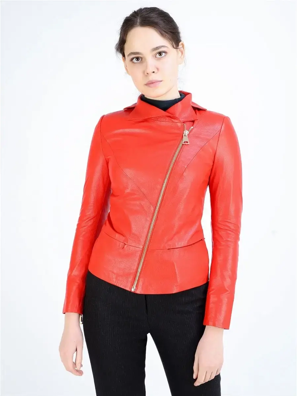 Косуха кожаная куртка женская Турция