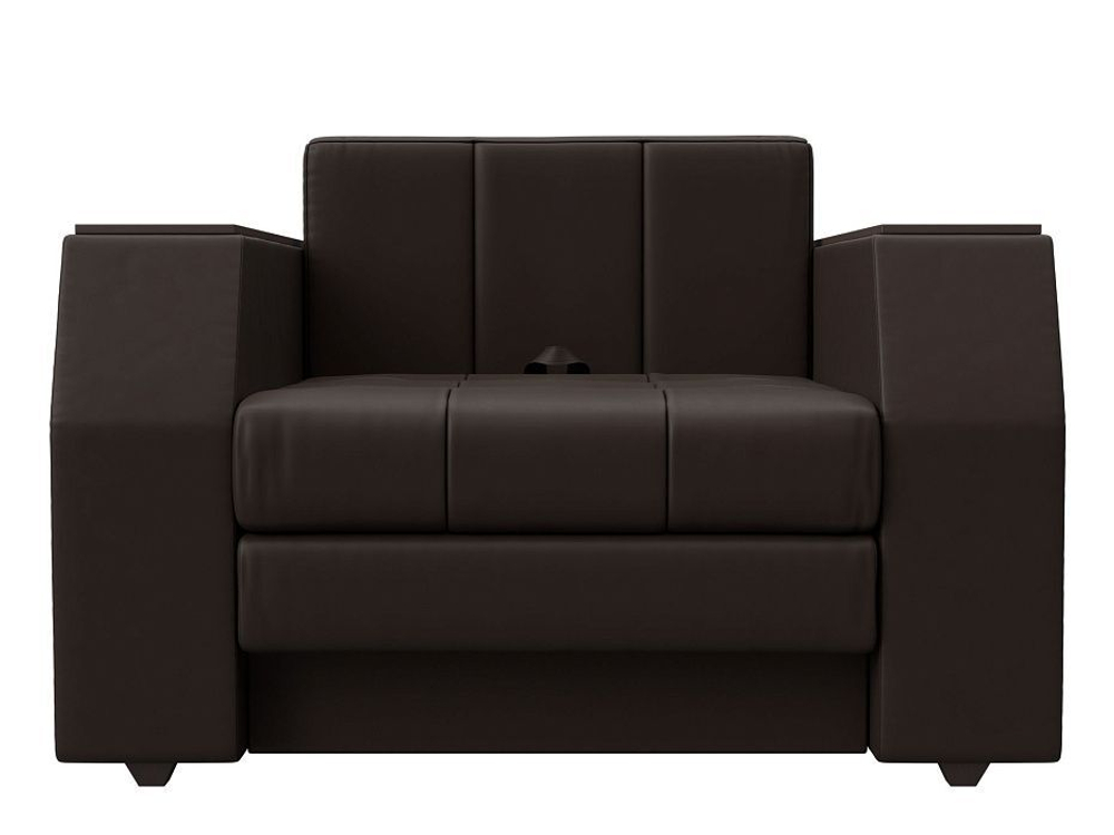 Кресло-кровать Атлантида, Коричневый, Экокожа, 28410