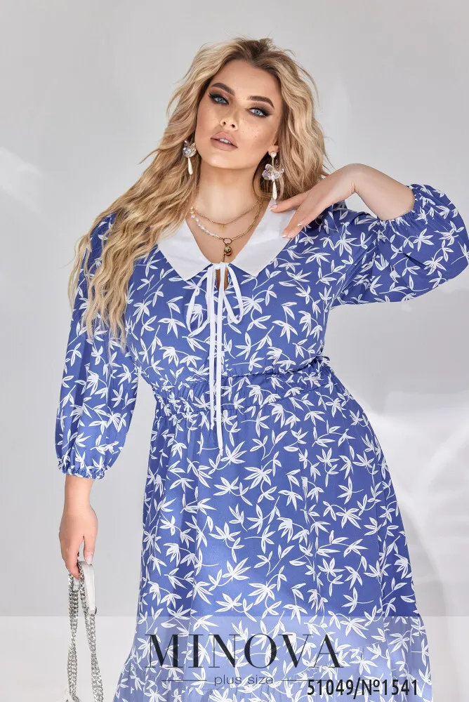 Платье 1541-синий Minova