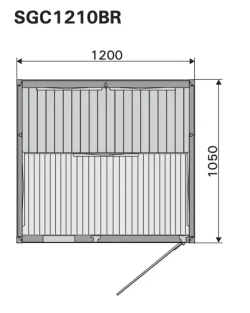HARVIA ИК кабина Radiant SGC1210BR двухместная, хемлок