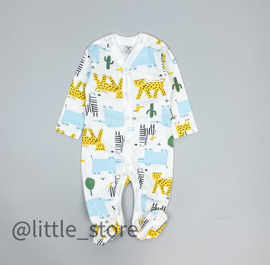 Слип хлопковый "Веселое сафари" сахар