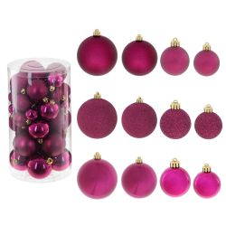 GAEM Набор из 25шт Украшение новогоднее "Шар", D 6/5/4/3 см, L14 W14 H26 см