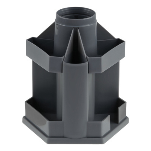 Настольная подставка СТАММ "Maxi Desk", пластиковая, вращающаяся, серая