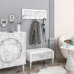 Банкетка Арт Айс Сильвер