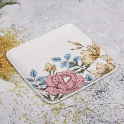 Тарелка керамическая «Flower fantasy» 20*20*2см