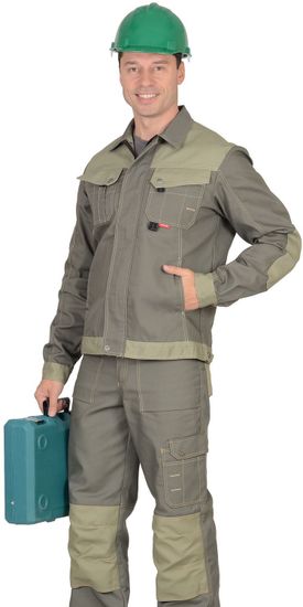 Куртка "Сириус-Вест-Ворк" (оливковый/с.оливковый) укор.