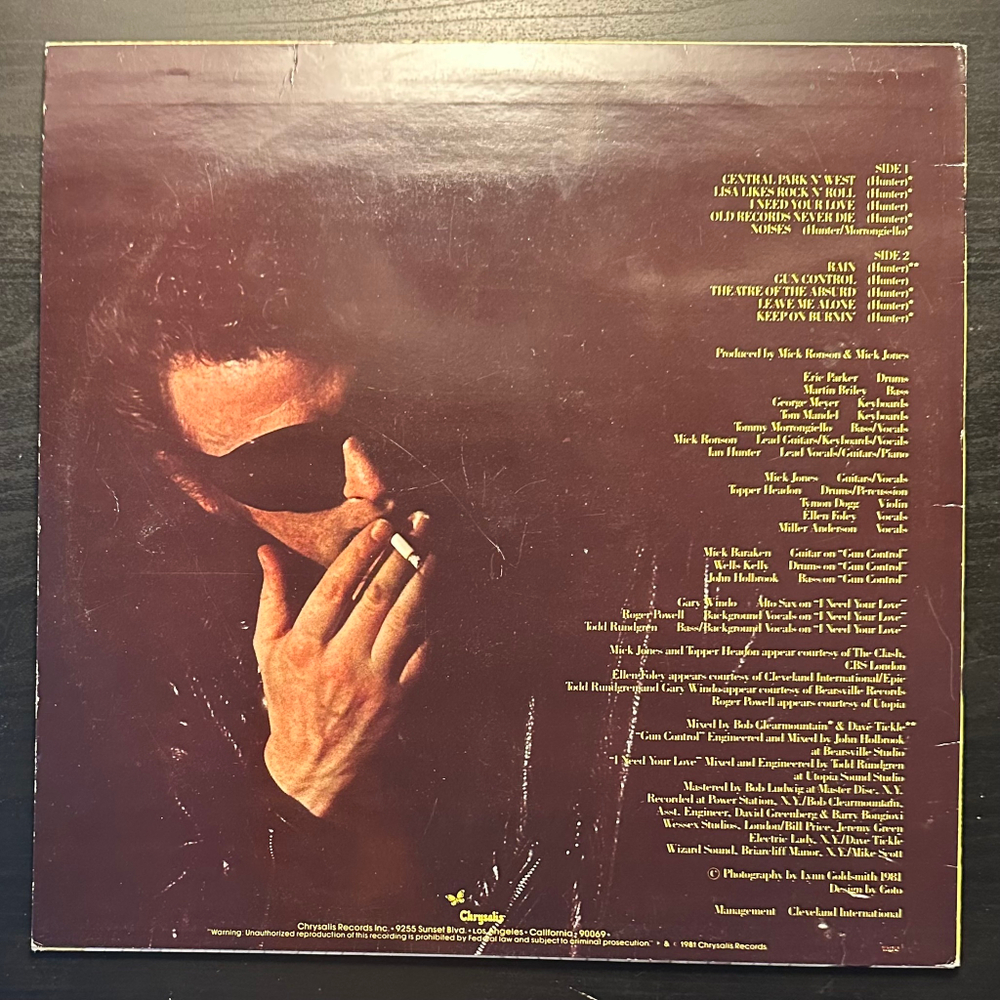 Ian Hunter - Short Back N' Sides (Швеция 1981г.)