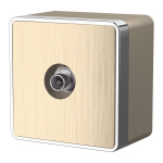 ТВ-розетка оконечная Gallant (слоновая кость)