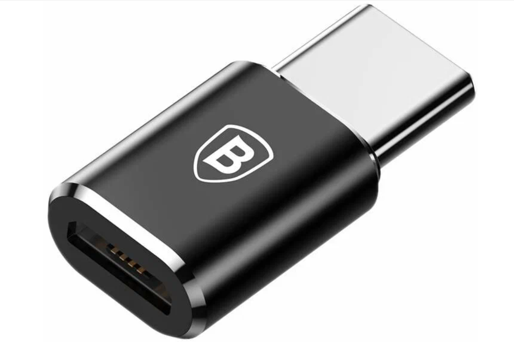 Переходник микро USB - Type-C Baseus CAMOTG-01, 0.01м, OTG, чёрный CAMOTG-01
