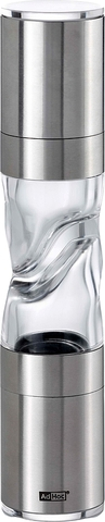 Мельница для соли и перца AdHoc Duomill Pure, акрил, серебристая